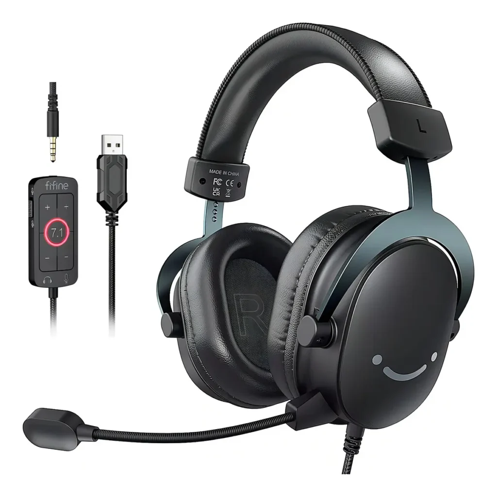 Fifine AmpliGame H9: headset gamer com USB e surround 7.1