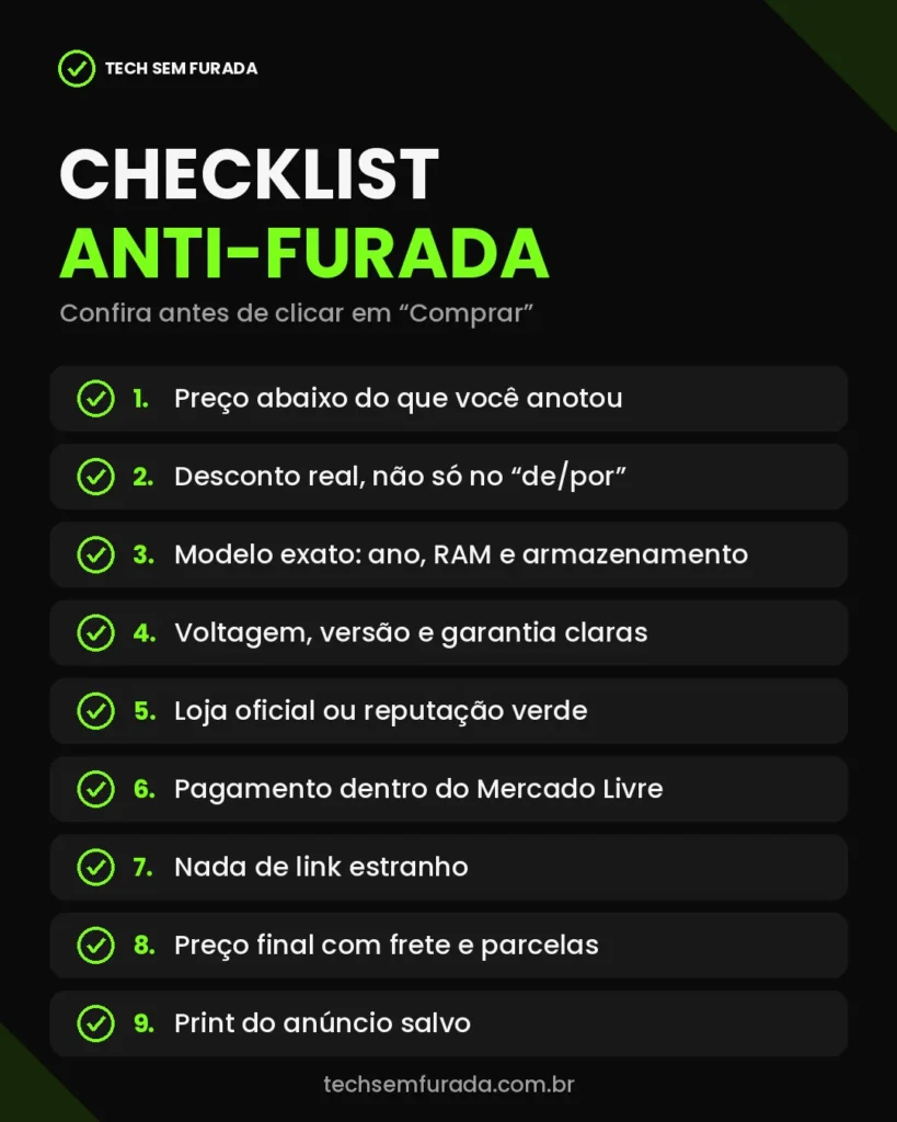 Checklist com 9 dicas para não cair em furada na Black Friday de eletrônicos
